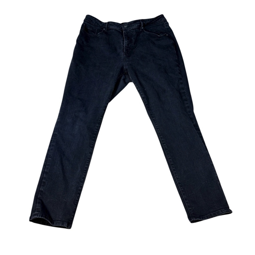 Loft Jeans Women’s 14/32 Black Denim Modern Skinny Medium Rise Stretch